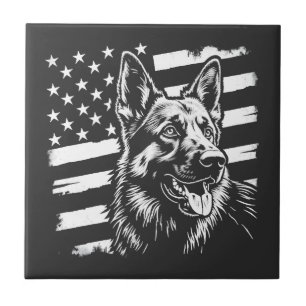 Deutscher Schäferhund Liebhaber USA Amerikanische Fliese