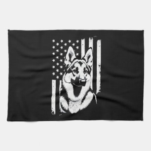 Deutscher Schäferhund Liebhaber USA Amerikanische Geschirrtuch
