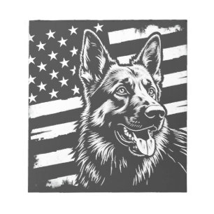 Deutscher Schäferhund Liebhaber USA Amerikanische  Notizblock