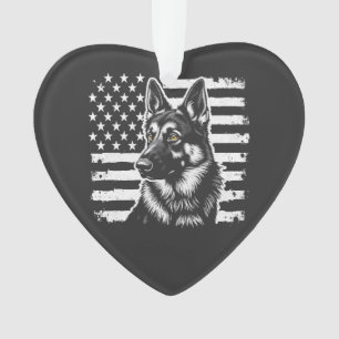 Deutscher Schäferhund Liebhaber USA Amerikanische  Ornament