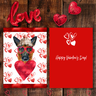Deutscher Schäferhund Liebhaber Valentinstag Gesch Feiertagskarte