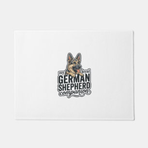 Deutscher Schäferhund Liebhaber Vintage Gravur Hun Fußmatte