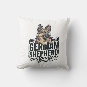 Deutscher Schäferhund Liebhaber Vintage Gravur Hun Kissen