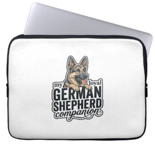 Deutscher Schäferhund Liebhaber Vintage Gravur Hun Laptopschutzhülle