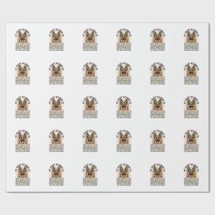 Deutscher Schäferhund Liebhaber Vintage Gravur Lus Geschenkpapier