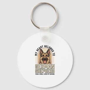 Deutscher Schäferhund Liebhaber Vintage Gravur Lus Schlüsselanhänger