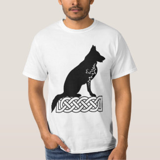 Deutscher Schäferhund Loki Sailor's Knot Black T-Shirt