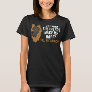 Deutscher Schäferhund macht mich glücklich Hundebe T-Shirt