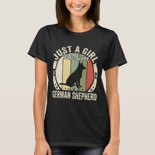 Deutscher Schäferhund Mädchen Hundeliebhaber Desig T-Shirt