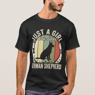 Deutscher Schäferhund Mädchen Hundeliebhaber Desig T-Shirt