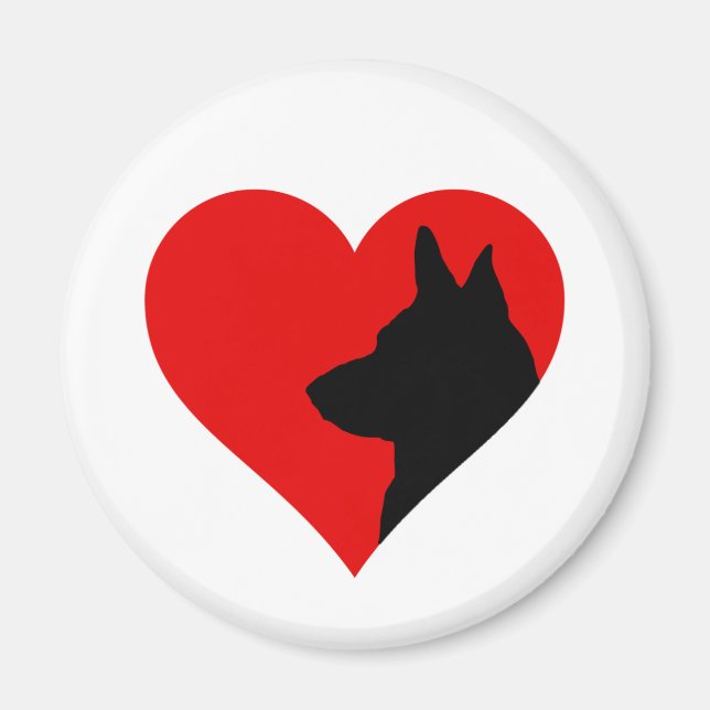 Deutscher Schäferhund Magnet (Vorne)