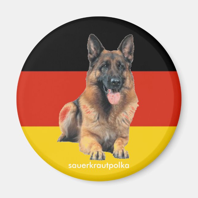 deutscher schäferhund magnet (Vorne)