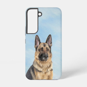 Deutscher Schäferhund Malerei - Süße originelle Hu Samsung Galaxy Hülle
