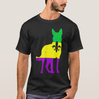Deutscher Schäferhund Mardi Gras Hund Karnevalshun T-Shirt
