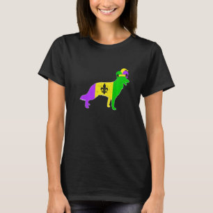 Deutscher Schäferhund Mardi Gras Karneval Lustiger T-Shirt