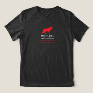 Deutscher Schäferhund Medizinische Schutzbrille Tri-Blend Shirt