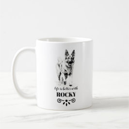 Deutscher Schäferhund mit benutzerdefinierten Hund Kaffeetasse
