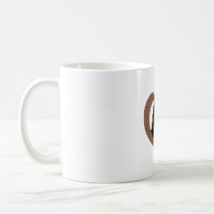 Deutscher Schäferhund mit Herz-Shaped Word Art Kaffeetasse