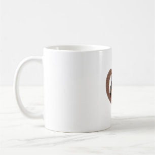 Deutscher Schäferhund mit Herz-Shaped Word Art Kaffeetasse
