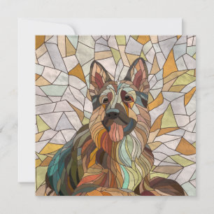 Deutscher Schäferhund - Mosaikkunst