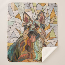 Deutscher Schäferhund - Mosaikkunst Sherpadecke