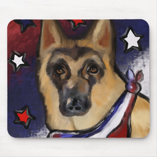 DEUTSCHER SCHÄFERHUND MOUSEPAD (Vorne)