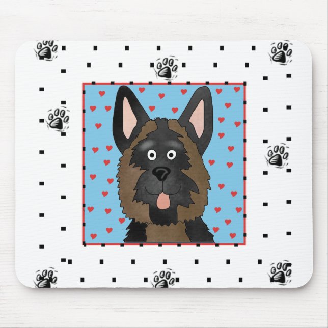 Deutscher Schäferhund Mousepad (Vorne)