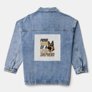 Deutscher Schäferhund-Mutter-Shirt Vintage-Hund-Ma Jeansjacke
