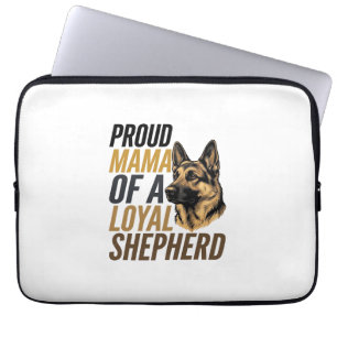 Deutscher Schäferhund-Mutter-Shirt Vintage-Hund-Ma Laptopschutzhülle