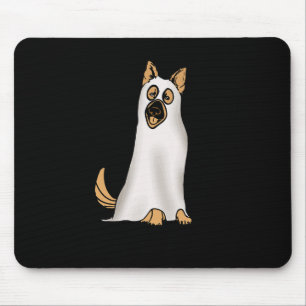 Deutscher Schäferhund Niedlicher Hund mit Ghost Fu Mousepad