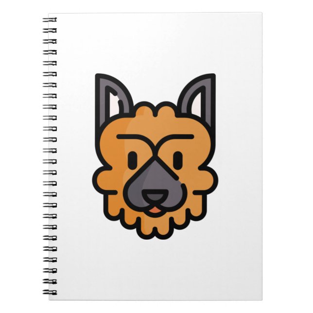 Deutscher Schäferhund Notizblock (Vorderseite)