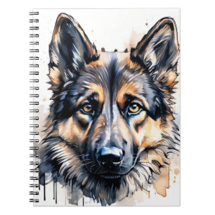 Deutscher Schäferhund Notizbuch Notizblock