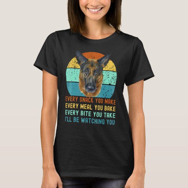 Deutscher Schäferhund oder Elsässer  Hundemama ode T-Shirt (Vorderseite)