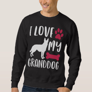 Deutscher Schäferhund Oma Opa Großhund Sweatshirt