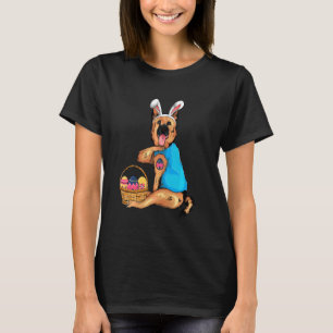 Deutscher Schäferhund Ostern Bunny Eggs Osterhund T-Shirt