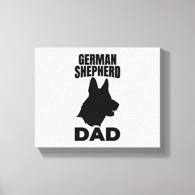Deutscher Schäferhund Papa Leinwanddruck (Vorderseite)