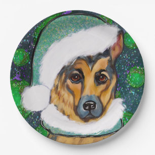 DEUTSCHER SCHÄFERHUND PAPPTELLER