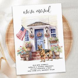 Deutscher Schäferhund Patriotischer Personalisiert Ankündigung