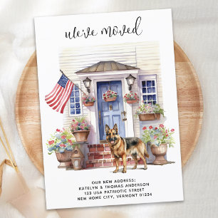 Deutscher Schäferhund Patriotischer Personalisiert Ankündigung