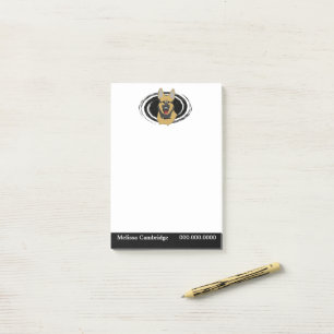 Deutscher Schäferhund Personalisiert Post-it Klebezettel