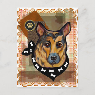 Deutscher Schäferhund Postkarte