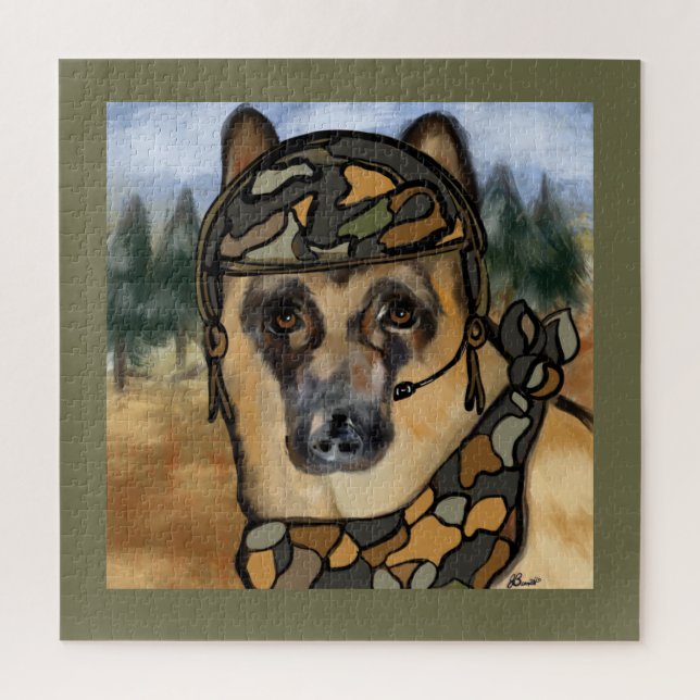 DEUTSCHER SCHÄFERHUND PUZZLE (Vertikal)