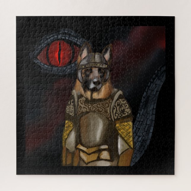 Deutscher Schäferhund Puzzle (Vertikal)