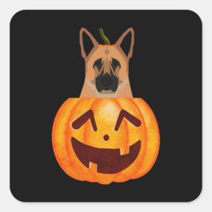 Deutscher Schäferhund Quadratischer Aufkleber