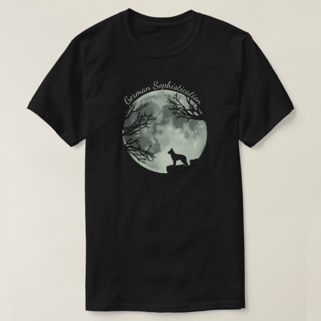 Deutscher Schäferhund Raffinesse T-Shirt (Design vorne)
