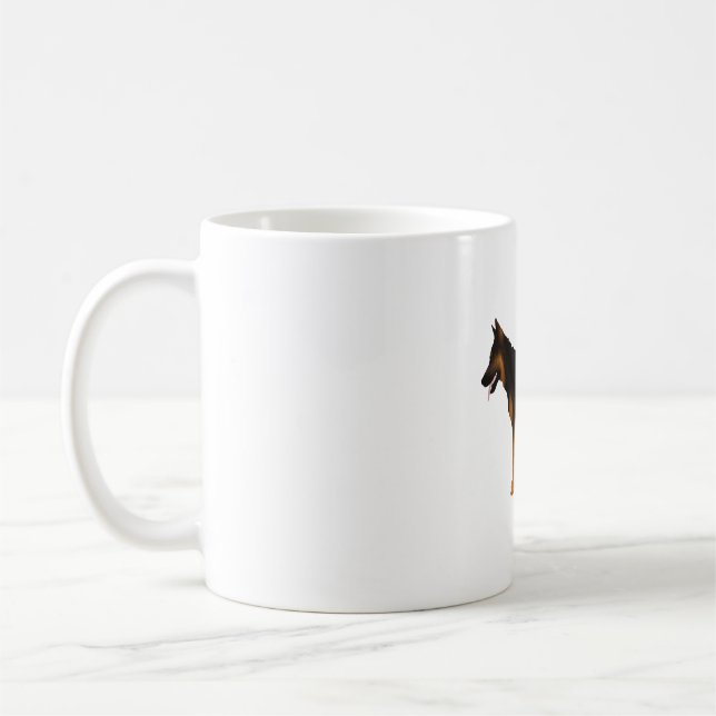 Deutscher Schäferhund Red Black Blanket Kaffeetasse (Links)