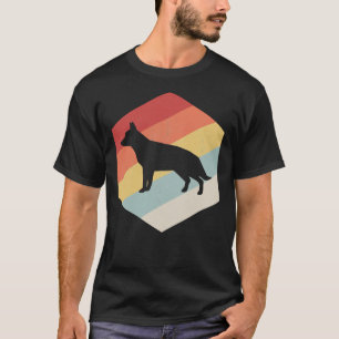 Deutscher Schäferhund Retro Vintage T-Shirt
