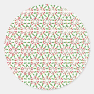 Deutscher Schäferhund rot grün Runder Aufkleber