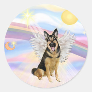 Deutscher Schäferhund Runder Aufkleber