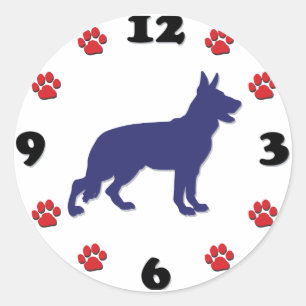 Deutscher Schäferhund Runder Aufkleber